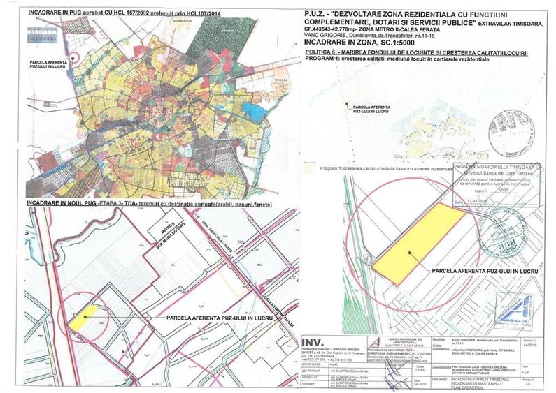 vand teren cu autorizatie de duplex - torontalui Metro2- pret 115 euro m2 - 1