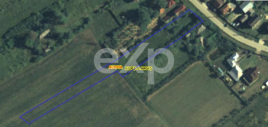 Teren de 3044 mp, în Albota