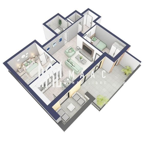 Apartament cu 3 camere în Turnișor