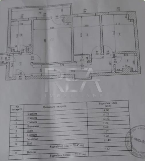 3 camere, et 7/10, 77 mp, bloc anvelopat-Pacii/Gorjului - 8