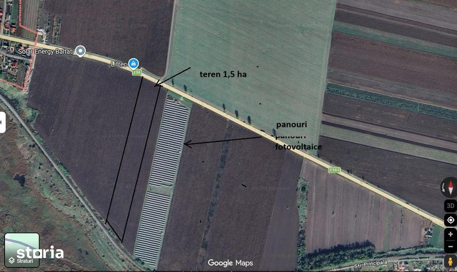 Teren de 15000 mp, în Bălțați