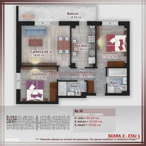 3 camere | STB | parcuri | metrou | 2026 | premium | decomadat - 1