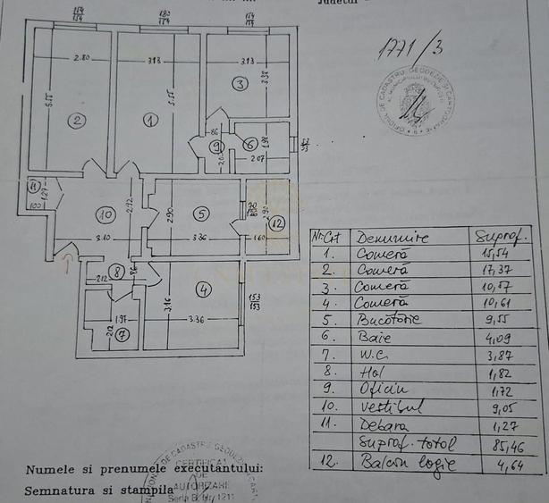 4 Camere 90 m.p. | Centrala Proprie | Metrou Gorjului - 11