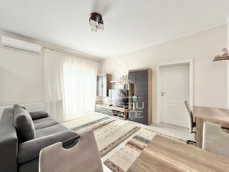 Apartament cu 2 camere semidecomandat, mobilat în Giroc