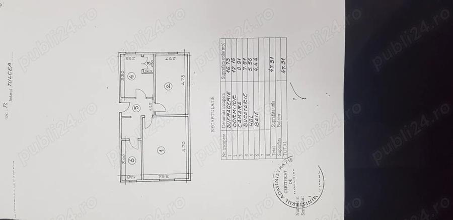 Apartament cu 2 camere decomandat în Central