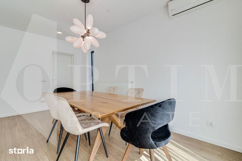 Apartament cu 3 camere, mobilat în Central