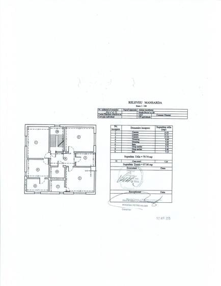 Casă cu 5 camere cu Teren 546 Mp în Clinceni