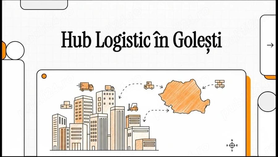 Spațiu comercial, de 440 mp, în Golești