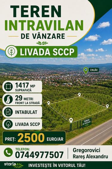 Teren de 1600 mp, în Central