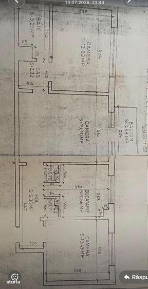 Apartament cu 3 camere în Iosia