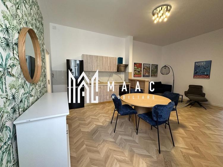 Apartament cu 3 camere semidecomandat, mobilat în Central