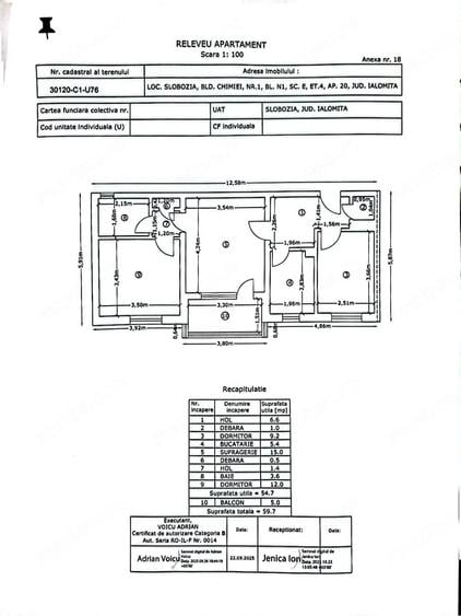 Apartament cu 3 camere decomandat în Exterior Vest