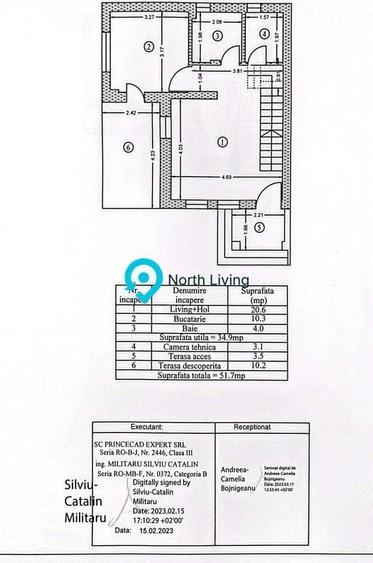 Duplex cu 4 camere cu Canalizare în Nord