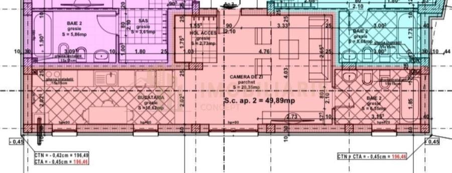 Apartament cu 2 camere în Independenței