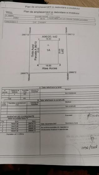 Teren agricol extravilan de 450 mp, în Exterior Vest