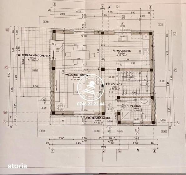 Casă cu 4 camere cu Teren 370 Mp în Miroslava