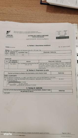 Casă cu 5 camere cu Teren 540 Mp în Gruia