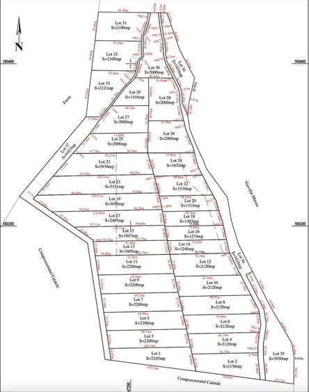 Teren de 79000 mp, în Călățele