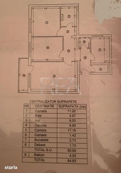 3 camere- Etaj internediar/Loc de parcare- Metrou Tineretului - 7