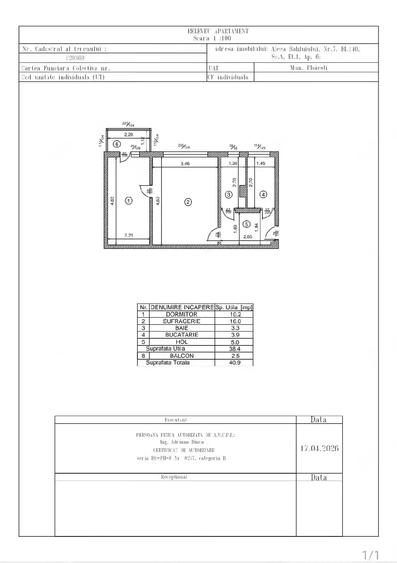 Apartament cu 2 camere nedecomandat în Vest