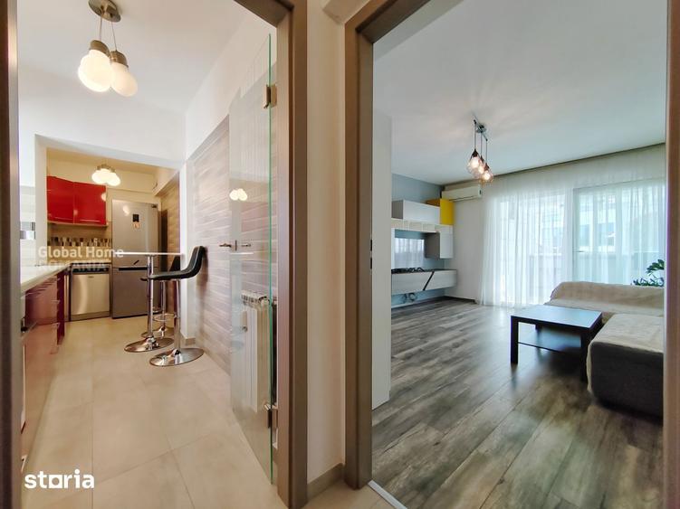 Apartament cu 2 camere semidecomandat, mobilat în Dorobanți
