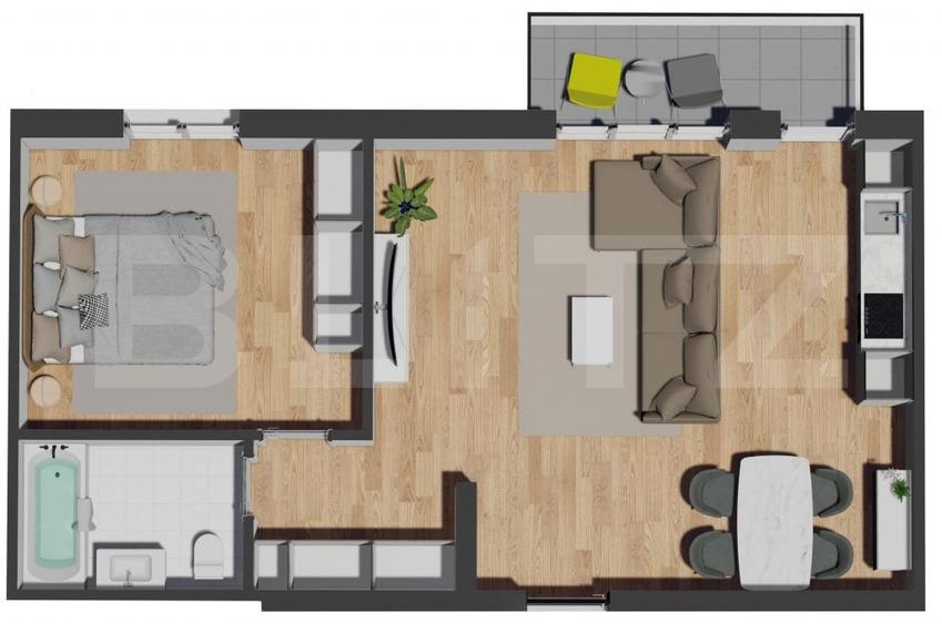 COMISION 0% Apartament 2 camere, panorama superba, bloc exclusivist, VIVO MALL - 4