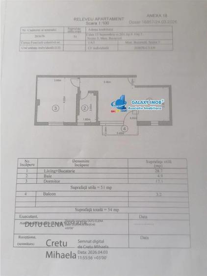 Apartament cu 2 camere semidecomandat, mobilat în 13 Septembrie