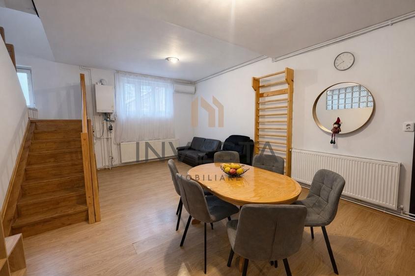 Apartament cu 3 camere semidecomandat, mobilat în Central