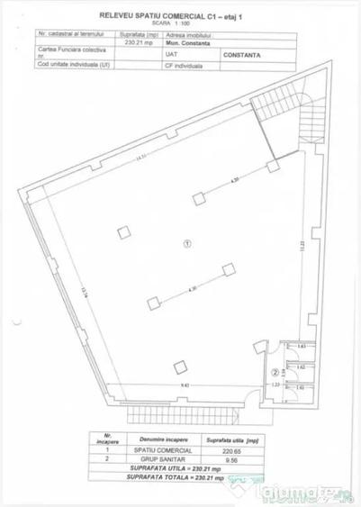 Spațiu comercial, de 464 mp, în Casa de Cultură