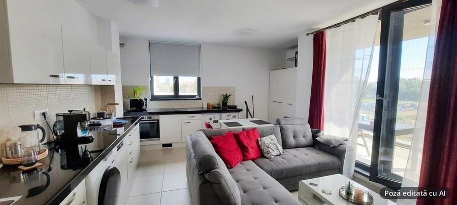 Apartament cu 2 camere semidecomandat, mobilat în Central
