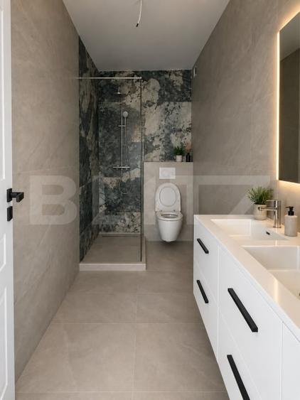 Penthouse cu 3 camere decomandat, mobilat în Central