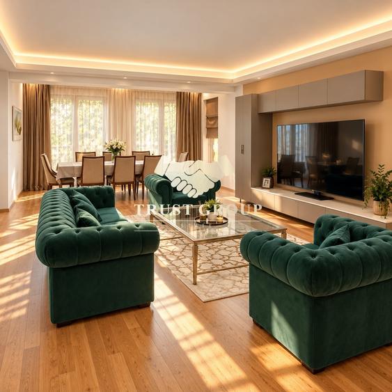 Apartament cu 4 camere semidecomandat în Herăstrău