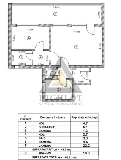 Dorobanti| 2 camere renovat| ideal investiție sau rezidenta| PERLA - 14