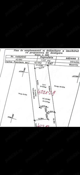 Teren de 700 mp, în Moșnița Nouă