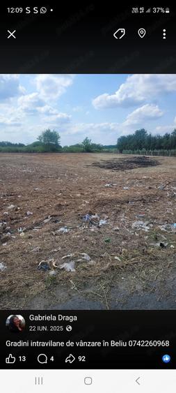 Teren de 3000 mp, în Beliu