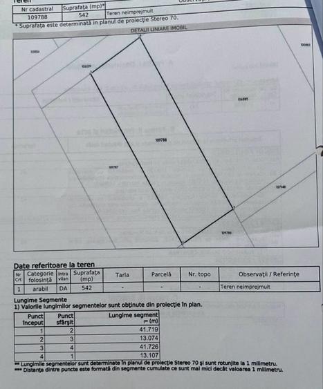 Teren de 542 mp, în Cumpăna