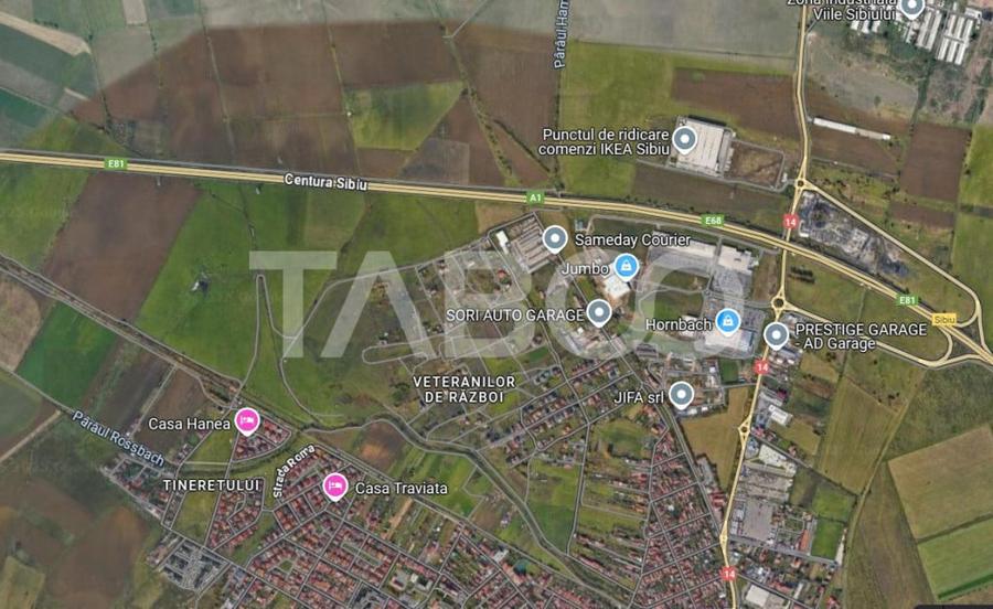Teren de 6500 mp, în Veterani
