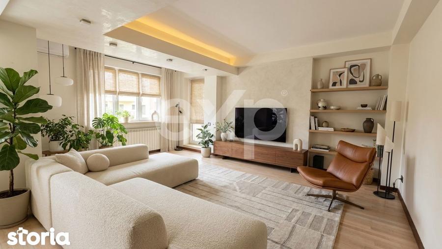Apartament cu 3 camere, mobilat în Herăstrău