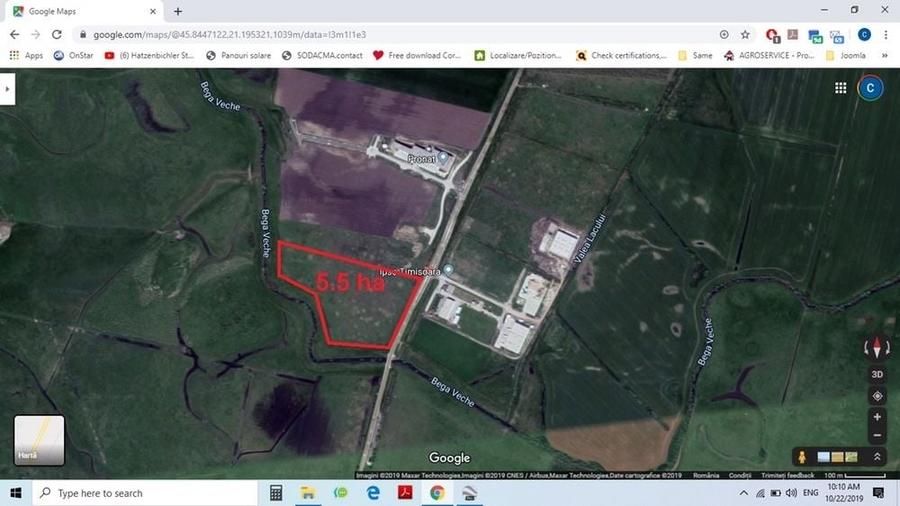Teren de 55000 mp, în Cornești