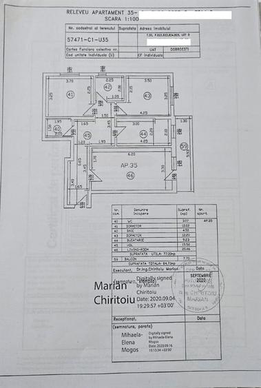 ???? Apartament 3 camere Dobroe?ti Pre?: 105000 - 2