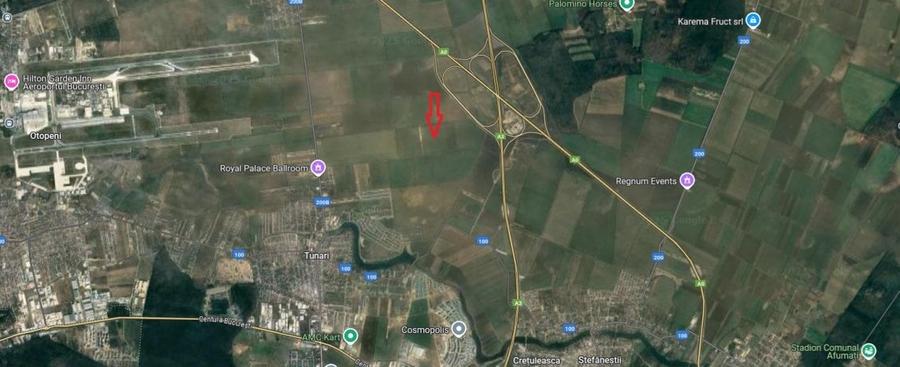 Teren agricol intravilan de 16434 mp, în Tunari