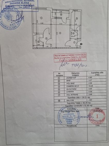 Apartament cu 2 camere semidecomandat, mobilat în Alecu Russo