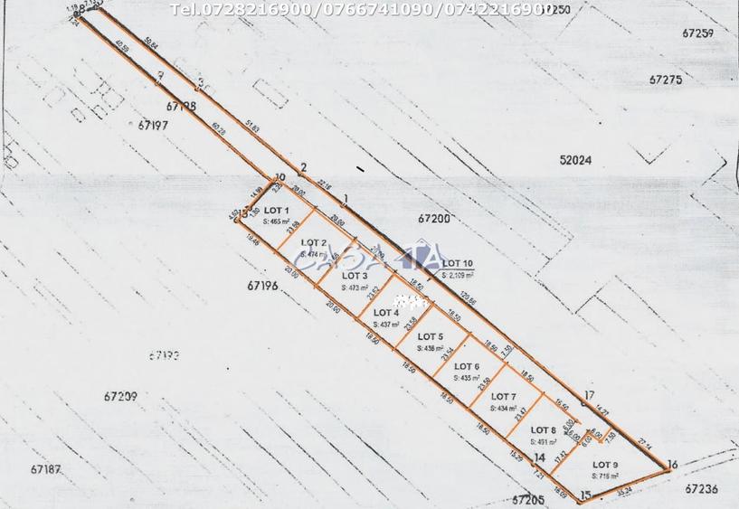 Teren Construcții intravilan de 491 mp, în Central