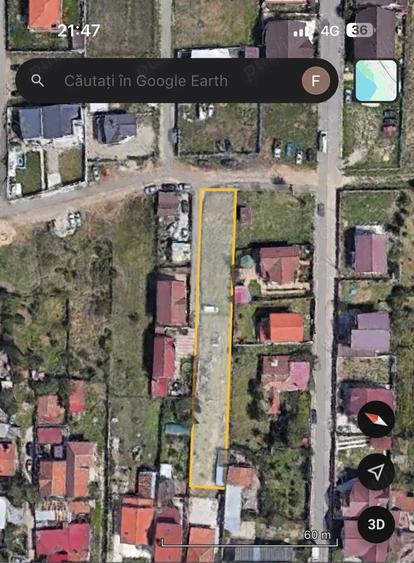 Teren de 1100 mp, în Mărăcineanu