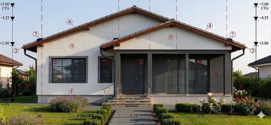 Casă cu Teren 500 Mp în Muntenii de Jos