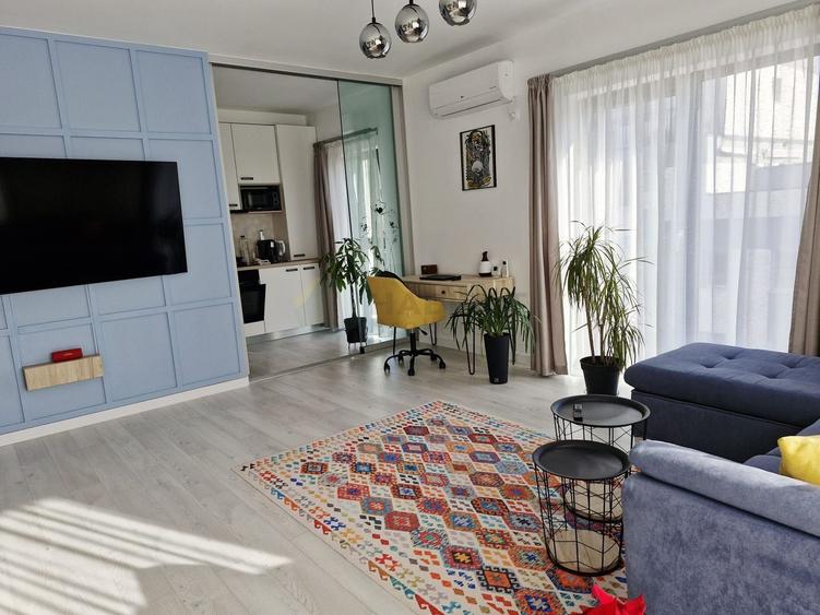 Apartament cu 2 camere decomandat, mobilat în Tunari