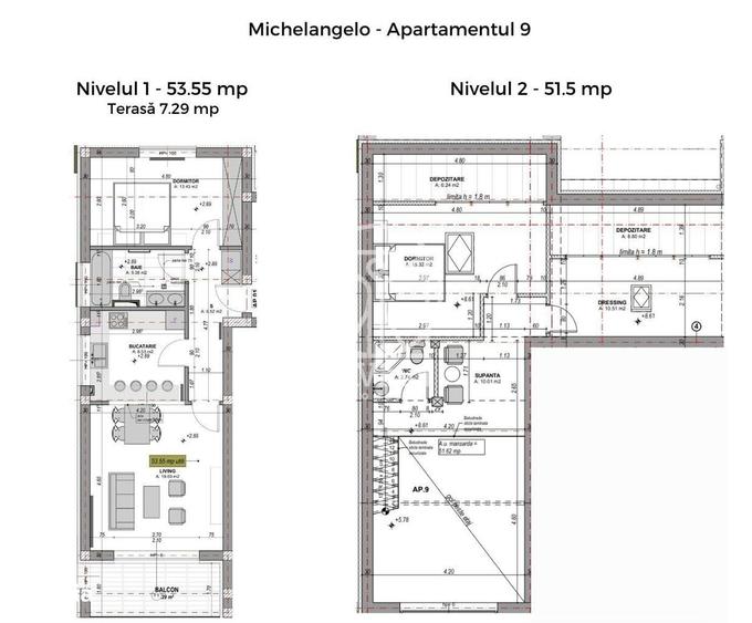 Apartament cu 4 camere în Cristian