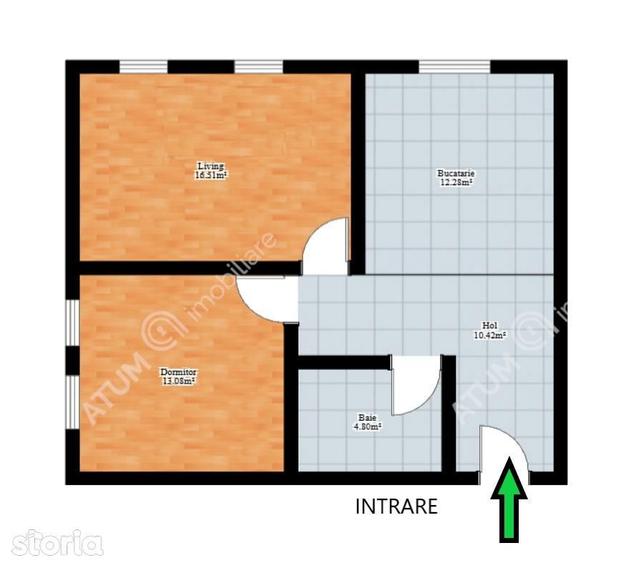 Apartament 2 camere si loc parcare in zona Terezian din Sibiu - 4