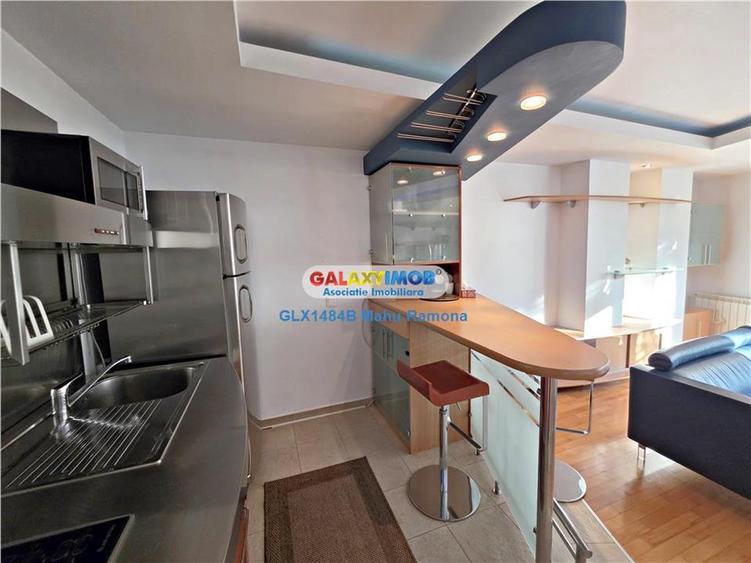 Apartament cu 2 camere semidecomandat, mobilat în Băneasa