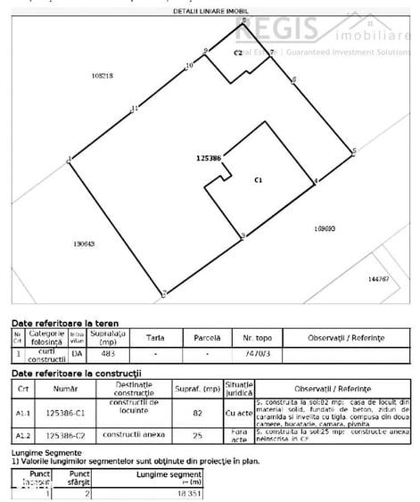 Casă cu 2 camere cu Teren 483 Mp în Central